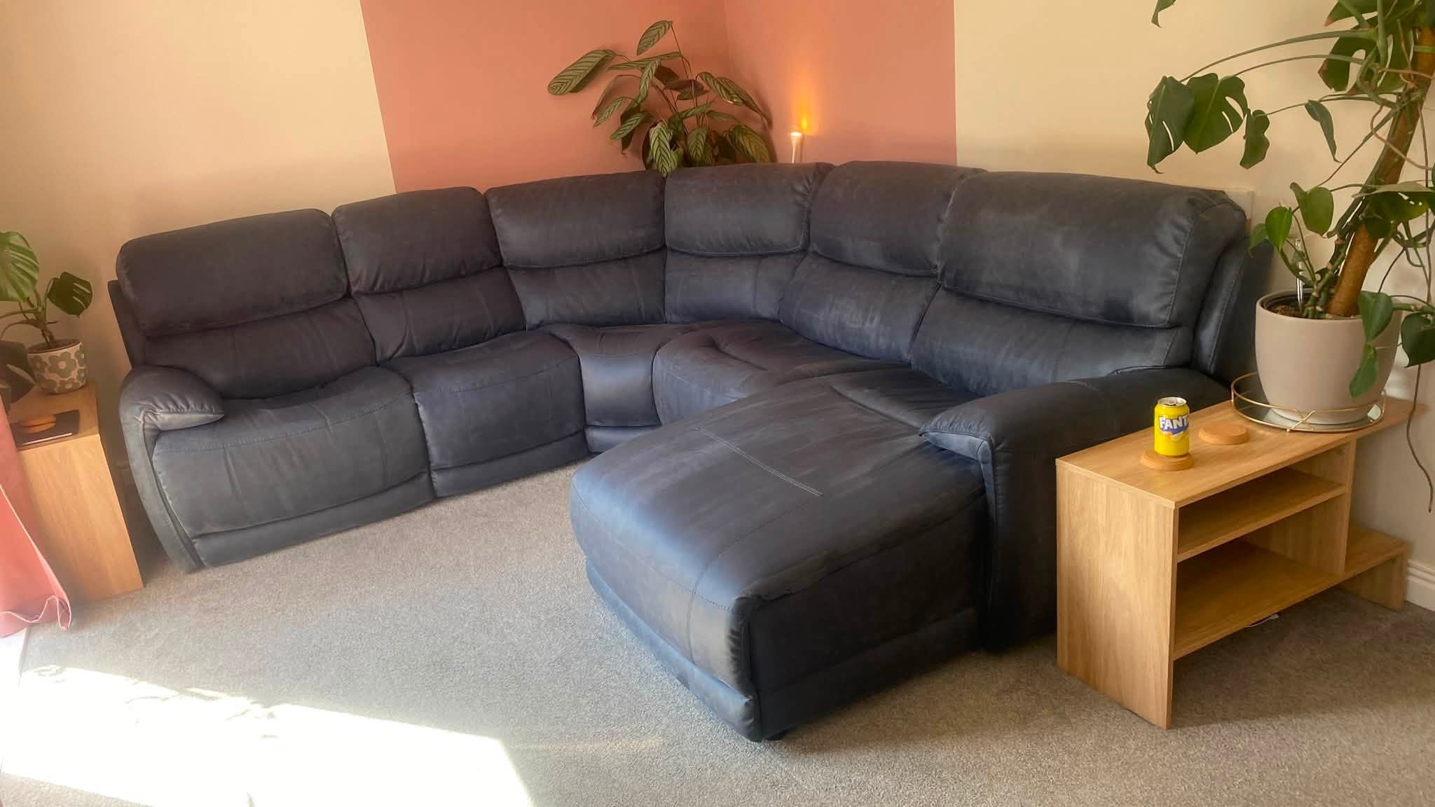 Professional cleaner deep cleaning fabric upholstery
